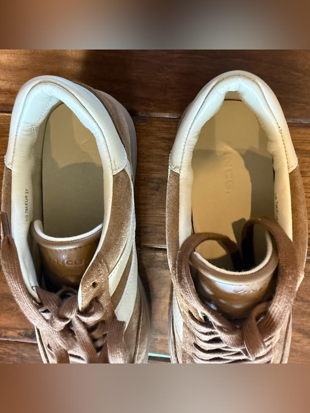 Vince Oasis Women’s Sneakers Brown Suede - Picture 5 of 8